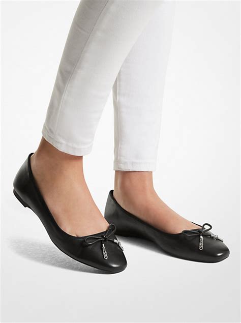 michael michael kors leather haley|Michael Kors leather flats.